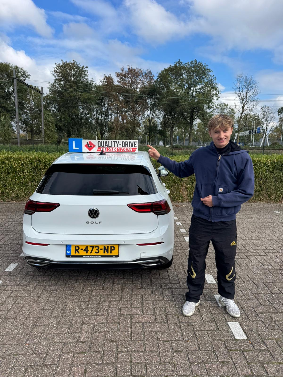 Geslaagde leerling rijbewijs