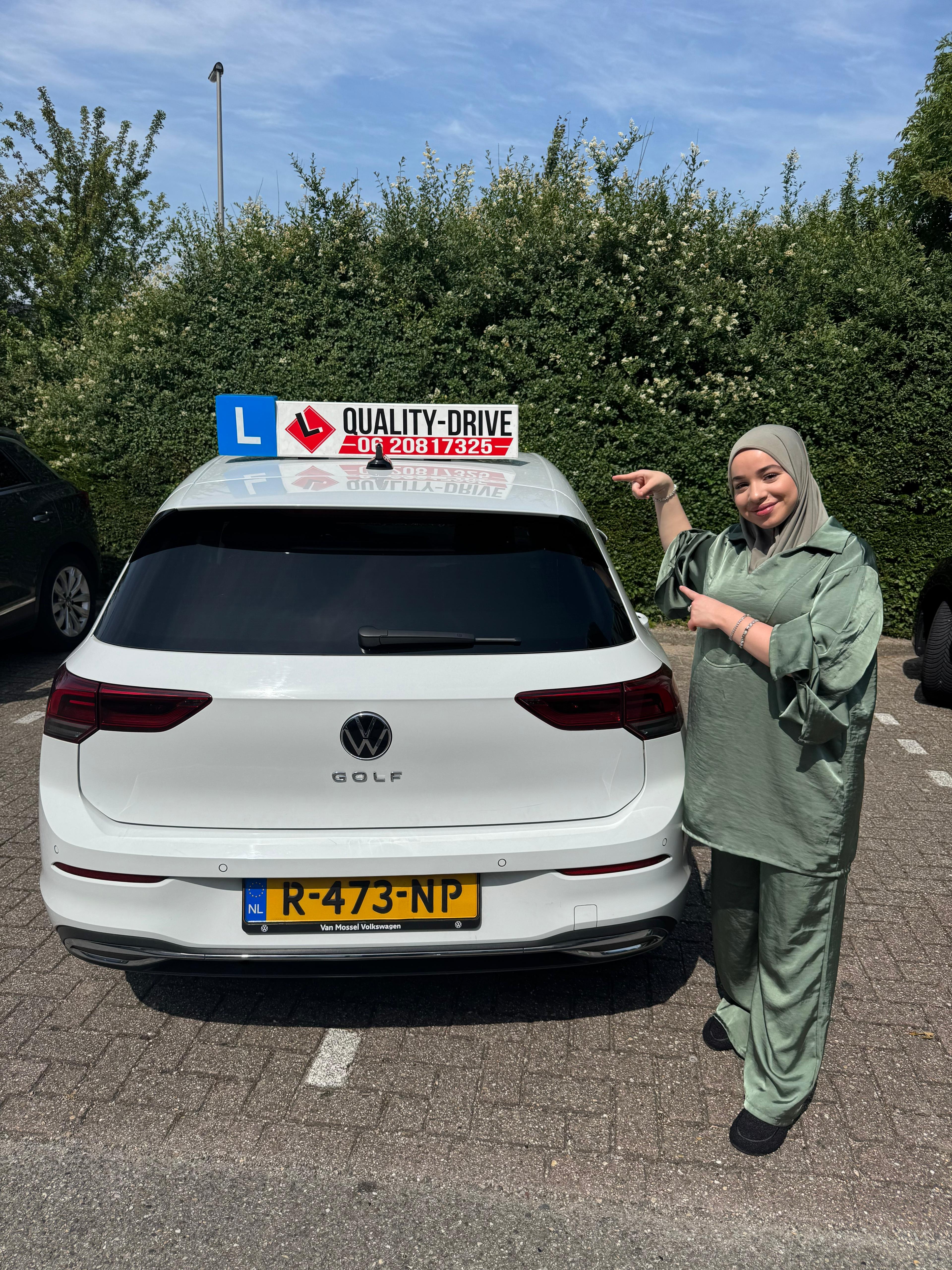 Geslaagde leerling rijbewijs